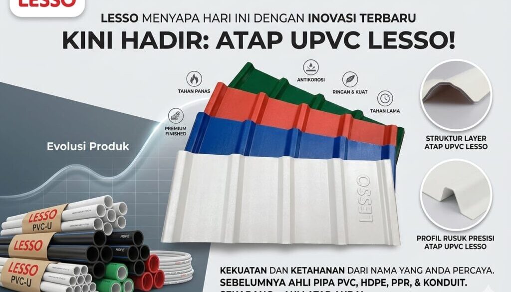Pilihan produk dari supplier Atap UPVC terbaik LESSO